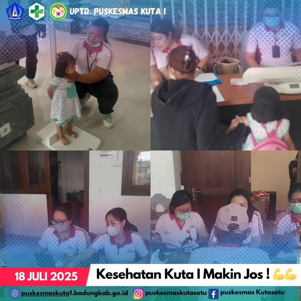 Puskesmas Kuta I Perkuat Kesehatan Komunitas Melalui Posyandu Lansia dan Balita Serentak